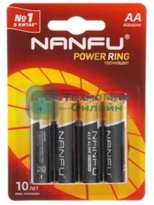 Батарейка щелочная AA Nanfu LR6 2B (2шт.)