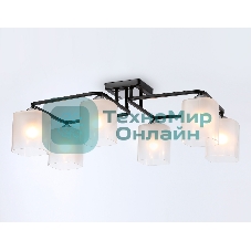 Светильник Ambrella light TR303224/6 BK/CH/FR черный/хром/белый матовый E27*6 max 60W 615*390*220