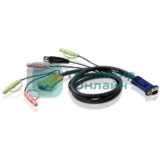 Кабель ATEN CABLE HD15M/USBM/SP/SP-SPHD15M; 1.8M