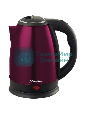Чайник Матрена MA-002 электрический (1.8 л) стальной бордовый