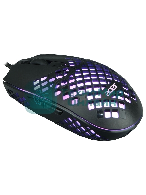 Мышь проводная Acer OMW134 черный, 3200 dpi, USB, кнопки - 6