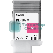 Картридж струйный Canon PFI-107M (6707B001) пурпурный (130 мл) для Canon iP F680/685/780/785