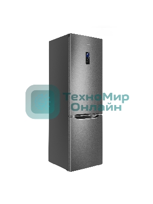 Холодильник Maunfeld MFF195NFIX10 нержавеющая сталь двухкамерный 252/98л морозилка снизу, No Frost