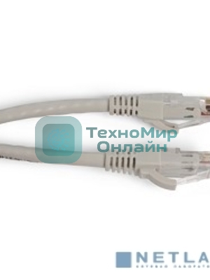 Патч-корд Hyperline PC-LPM-UTP-RJ45-RJ45-C6a-10M-LSZH-GY U/UTP, Cat.6a 10G, LSZH, 10 м, серый