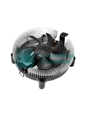 Кулер для процессора PCCooler E80 (65W, 3-pin, 42mm, Al/Cu, -mm, 1x80мм, 29.61CFM, 22dBA, 2000RPM, S: 1851/1700/1200/115X, AM5/AM4, silver, black)
