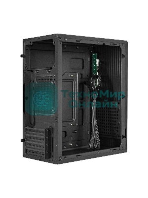 Компьютерный корпус Minitower ExeGate BAA-308M (mATX, без БП, 2*USB, HD Audio, черный)