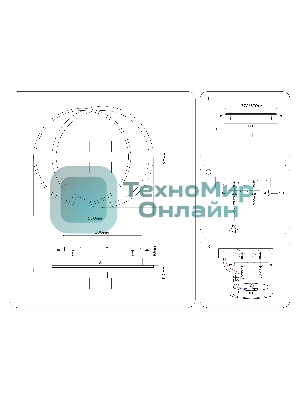 Светильник Ambrella light FL51393/1+2 BK черный 3000K-6400K 65W 560*480*120 (ПДУ РАДИО 2.4G)