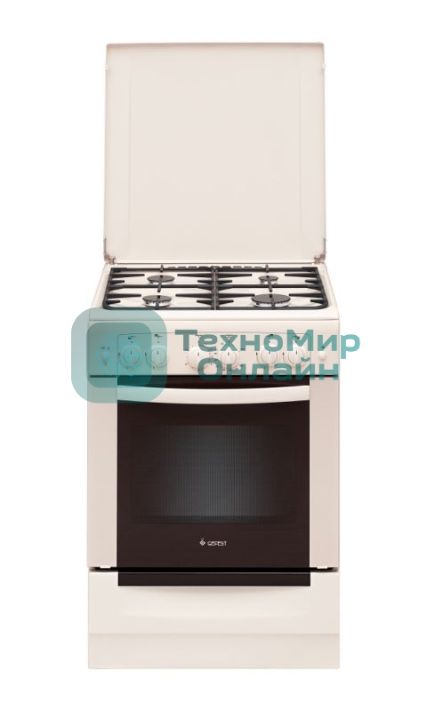 Плита газовая Gefest ПГ 6100-02 0167 бежевый, конфорок 4 шт, духовка 52 л, 60 см x 85 см x 60 см