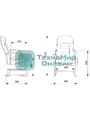 Кресло компьютерное Бюрократ T-9923WALNUT-AV/BL черный, кожа, низкая спинка