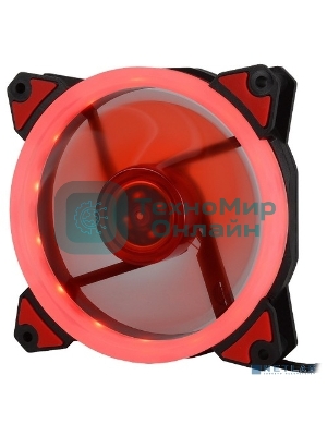 Вентилятор для корпуса Crown CMCF-12025S-1230 черный/красный, 120 мм, 1650 об/мин, 23 дБ, 3 pin
