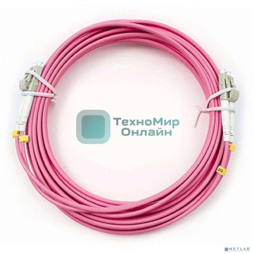 Шнур оптический Cabeus FOP-50-OM4-LC-LC-5m duplex LC-LC 50/125 мм OM4 5м LSZH