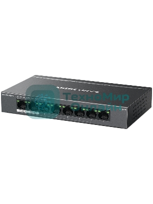 Коммутатор настольный Mercusys MS108GP с 8 гигабитными портами (7 портов PoE+)