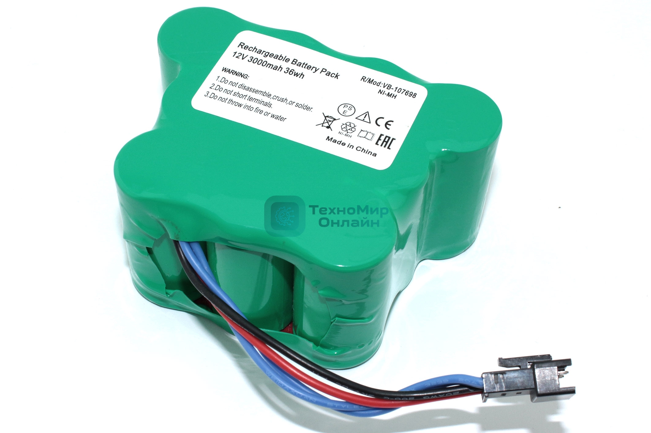 Аккумулятор для пылесоса Ecovacs 810, 830 12V 3000mAh