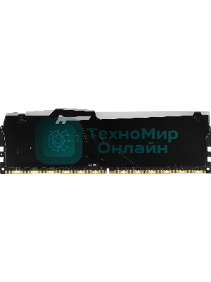 Оперативная память Kingston Fury Beast, DDR5, 16Gb (1x16Gb), 6000MHz, CL30, DIMM, с радиатором, RGB, черный