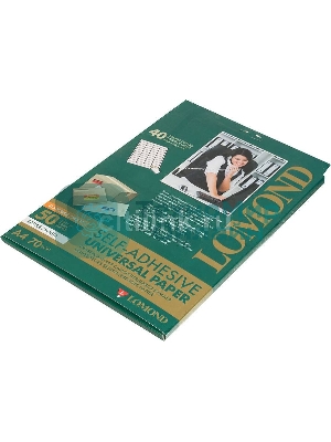 Самоклеящаяся бумага Lomond универсальная для этикеток, A4, 40 делен. (48.5 x 25.4 мм), 70 г/м2, 50 листов