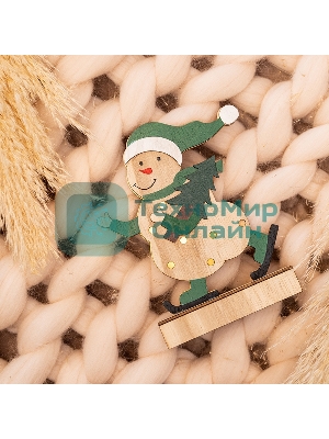 Деревянная фигурка Neon-night с подсветкой 