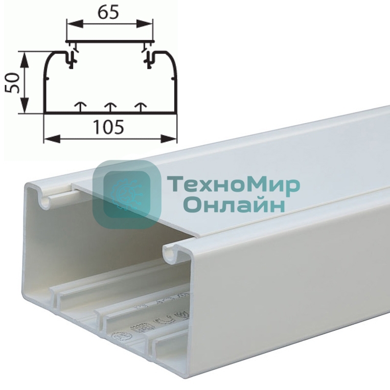 Кабель-канал 105х50 L2000 пластик Leg 010429