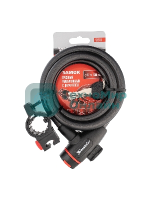 Замок тросовый универсальный с держателем Matrix 12х1200 мм