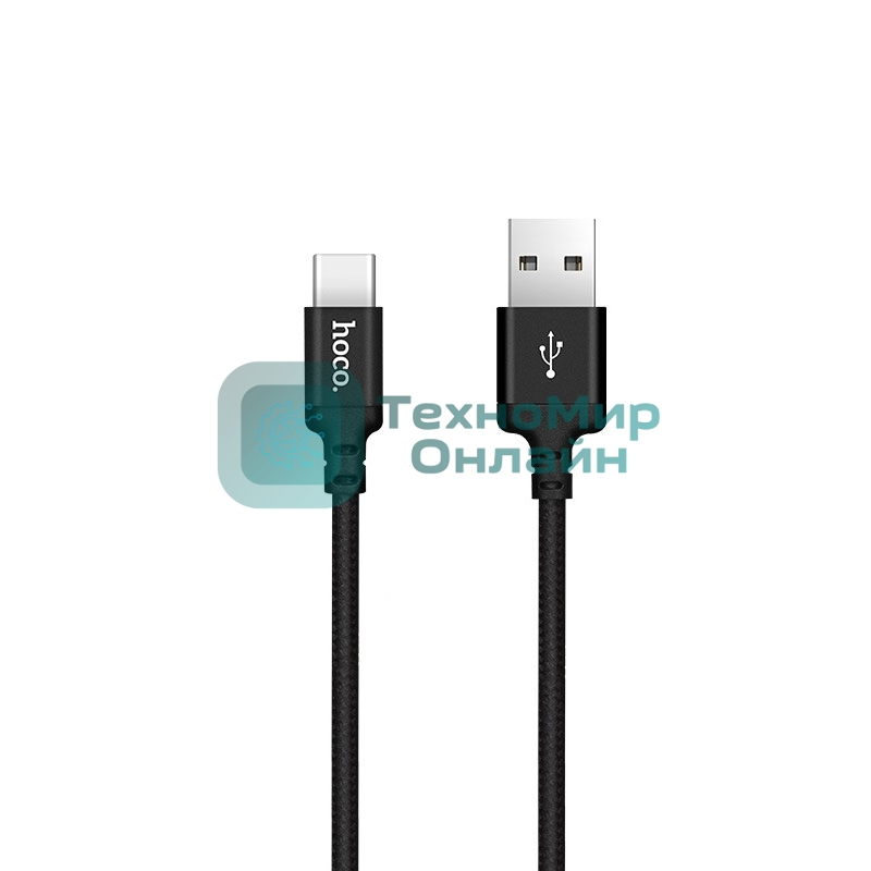 Кабель HOCO X14 USB 2.0, AM/Type-C M, черный, 1м