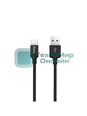 Кабель HOCO X14 USB 2.0, AM/Type-C M, черный, 1м