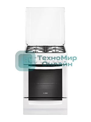 Плита газовая Gefest ПГ 6100-02 белый, конфорок 4 шт, духовка 52 л, 60 см x 85 см x 60 см