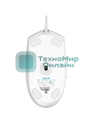 Мышь проводная Logitech G102 LIGHTSYNC белый, 8000 dpi, USB, кнопки - 6