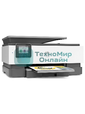 МФУ струйное HP OfficeJet 8023 (1KR64B), A4, цвтной, печ. до 20 стр/мин. (ч/б), до 10 стр/мин. (цвет), скан. до 8 стр/мин. (ч/б) 3.5 стр/мин. (цвет), 1200 x 1200 dpi, USB, RJ-45, Wi-Fi, Air Print