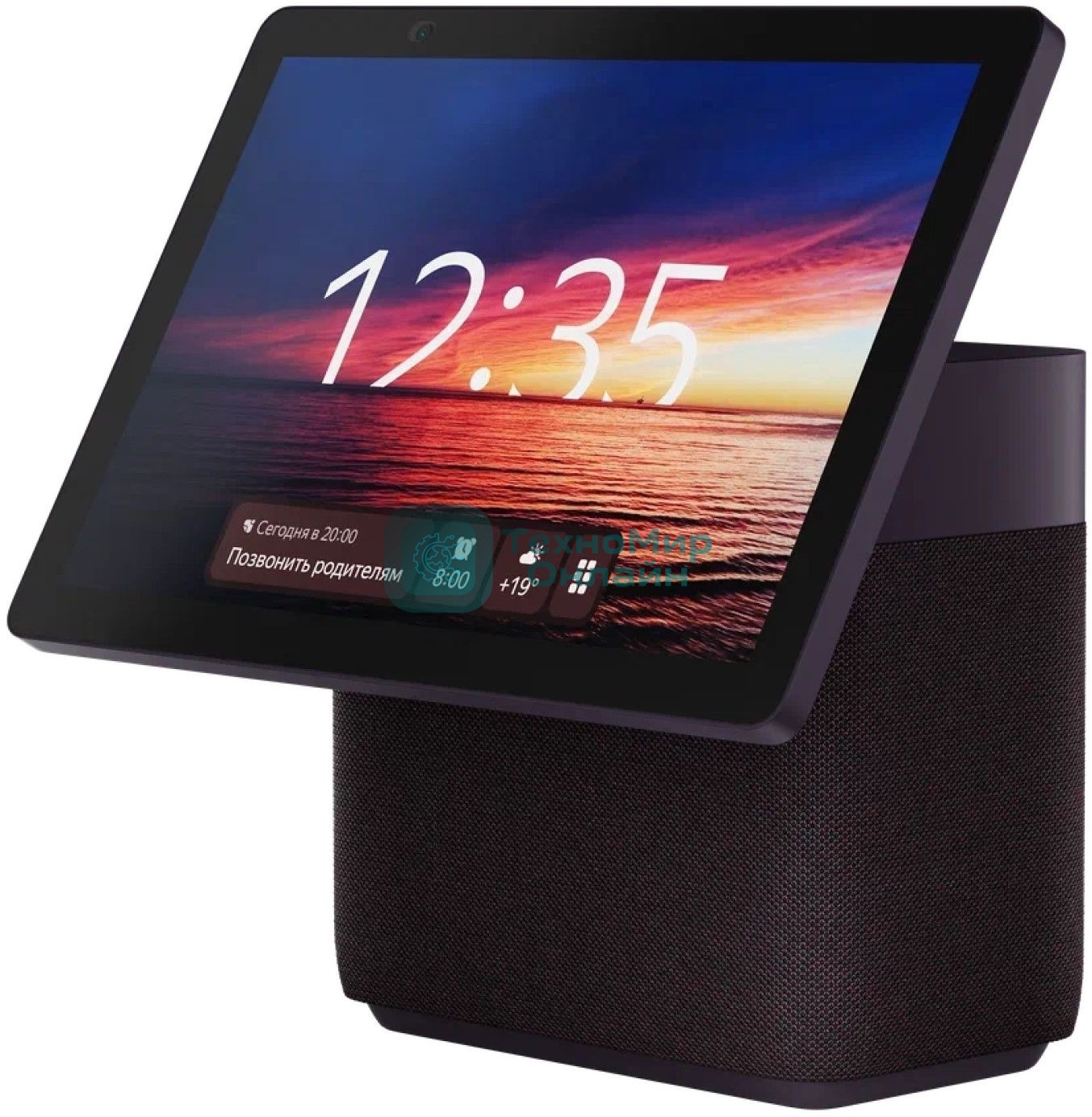 Умная колонка Яндекс Станция Дуо Макс, 60Вт, с экраном, 2 динамика, часы, камера, Wi-Fi, Bluetooth 5.2, Zigbee, Алиса, красный