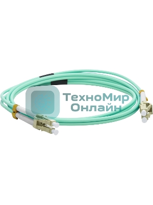 Патч-корд LANMASTER LAN-2LC-2LC/OM3-10 2x50/125 OM3 LC дуплекс-LC дуплекс 10м LSZH голубой