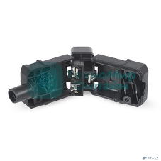 Вилка Cabeus, вилка IEC 320 C19, 16А, для кабеля, : черный