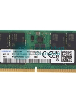 Оперативная память Samsung, DDR5, 32GB (1x32GB), 4800MHz, CL40, SO-DIMM