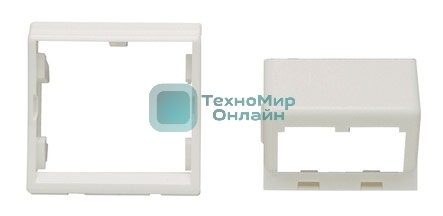 Панель Panduit CFPFS2AW центр. накл. на 2 модуля наклонная,+ рамка 45x45
