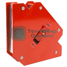 Магнитный угольник-держатель для сварки Rexant отключаемый на 3 угла, усилие 23 кг