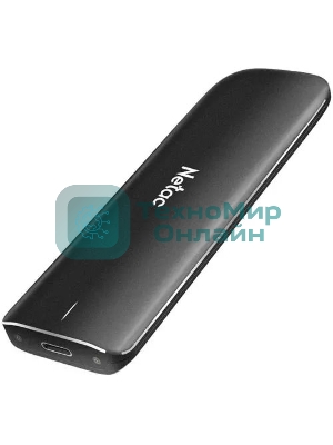 Внешний SSD Netac ZX, 500 Gb, USB 3.2 Gen 2 Type-C, R/W 1050/950, черный