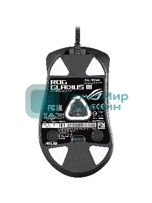 Мышь проводная ASUS ROG Gladius III черный, 19000 dpi, USB, кнопки - 6