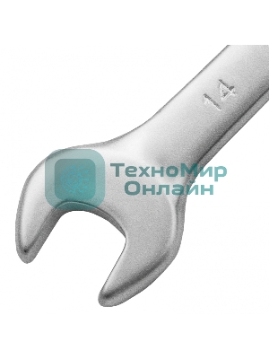 Ключ комбинированный Matrix, 14 мм, CrV, матовый хром