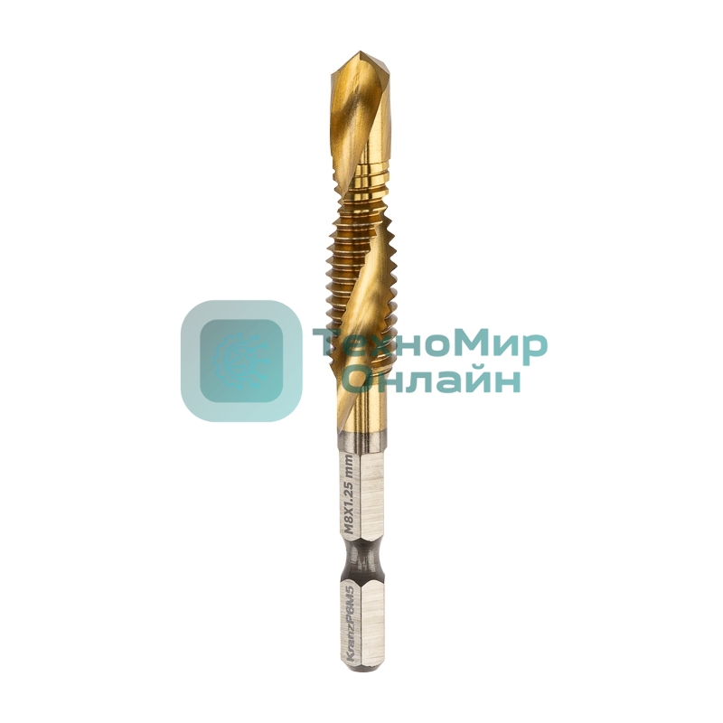 Сверло-метчик М8, Р6М5 ТИТАН KRANZ