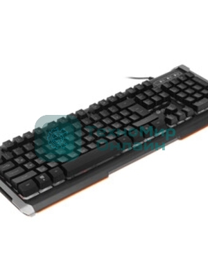 Клавиатура Oklick 717G Black Death проводная, USB Type-A, чёрный/серый