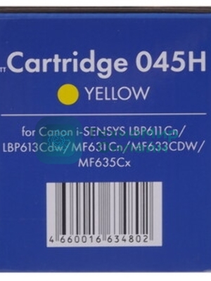 Картридж лазерный NVPrint совместимый NV-045H Yellow для Canon i-SENSYS LBP611Cn/LBP613Cdw/MF631Cn/MF633CDW/MF635Cx (2200k)