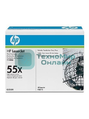 Картридж лазерный HP CE255X черный для LaserJet P3015/P3015d/P3015dn/P3015x 12500 стр.