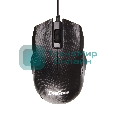 Мышь проводная ExeGate Professional Standard SH-9027 черный, 1000 dpi, USB, кнопки - 3