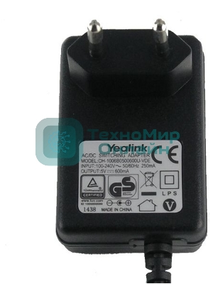 Блок питания 5VDC 600MA 5VDC.600MA YEALINK