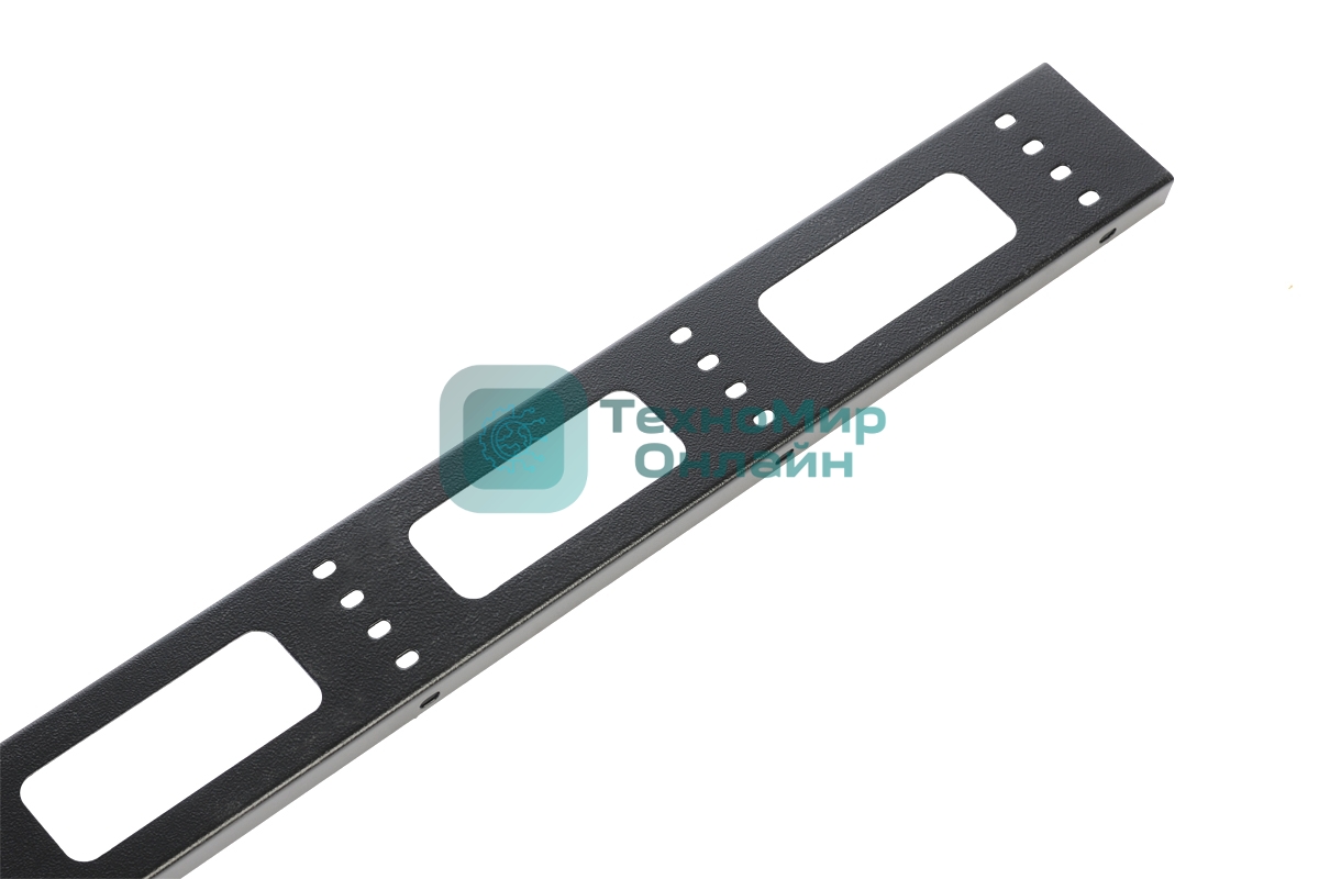 Вертикальный кабельный органайзер ЦМО для стойки внешний с окнами, ширина 95мм 42U, черный (ВКО-СТК-42-9005)