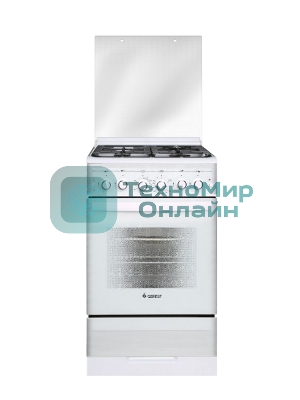 Плита газовая Gefest ПГ 5300-02 0040 белый, конфорок 4 шт, духовка 52 л, 50 см x 85 см x 58.5 см