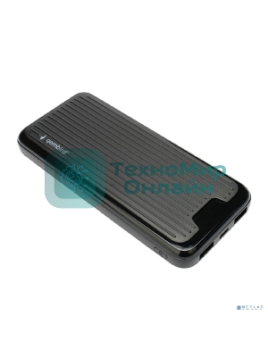 Портативный аккумулятор Gembird GPB-10, 10000мА·ч, 2A, черный