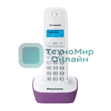 Телефон беспроводной (DECT) Panasonic KX-TG1611RUF (сиреневый) АОН, Caller ID,12 мелодий звонка,подсветка дисплея,поиск трубки