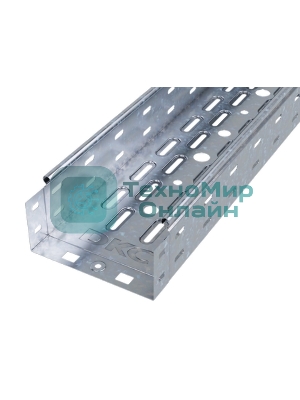Лоток листовой перфорированный 150х80 L3000 сталь 0.7мм ДКС 35303