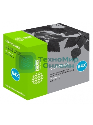 Картридж лазерный Cactus CS-CC364XS черный (24000 стр.) для HP Laser Jet P4015/P4515