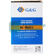 Картридж лазерный G&G GG-TN2075 черный (2500 стр.) для Brother DCP-7010/7010R/7020/7025/7025R/FAX-2820/2825/2825R/2920/2920R/HL-2030/2030R/2040/2040R/2070N/2070/2070NR/MFC-7225/7225N/7420/7420R/7820/7820N/7820NR/7820R