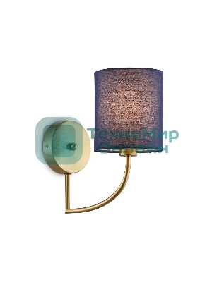 Настенный светильник Ambrella light LH71275 BS/DB латунь/темно синий E14 max 40W 225*120*250